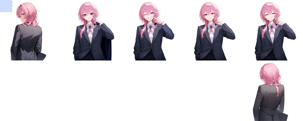 汎用立ち絵素材【SW1-pink-1】