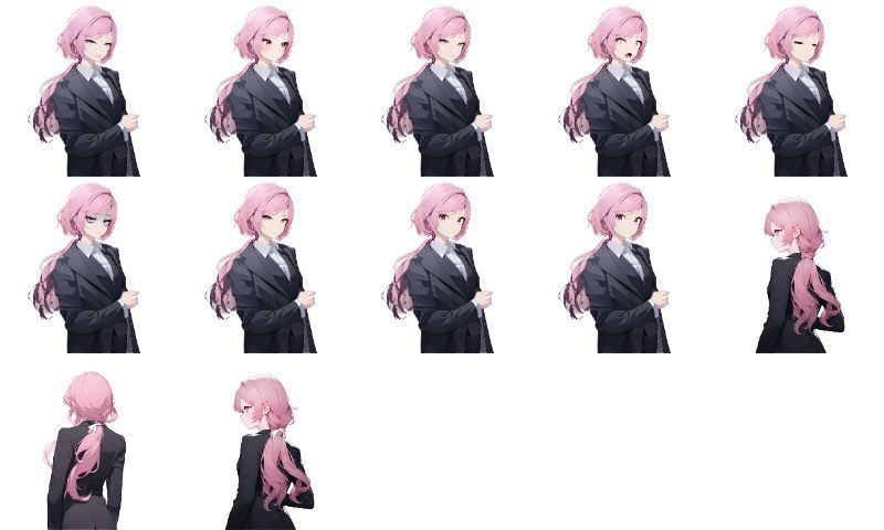 汎用立ち絵素材【SW1-Pink-2】