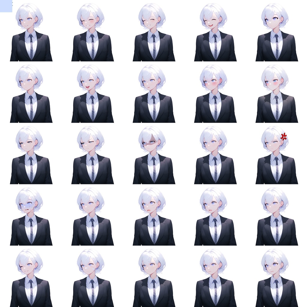 汎用立ち絵素素材【SW1-White-1】