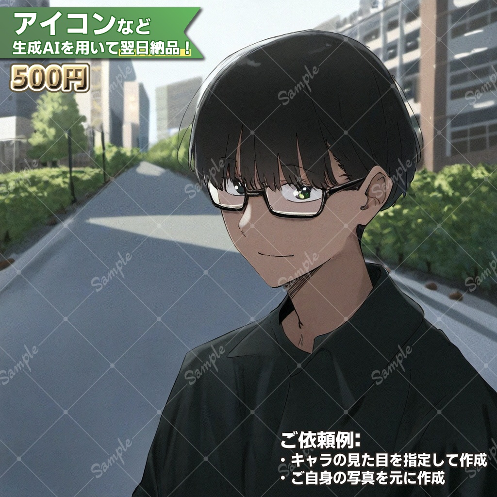 アイコン・立ち絵オーダーメイド依頼!【生成AI+担当絵師】
