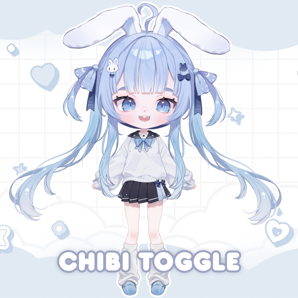 うさぎ系VTuber「うさぎ」– 萌え系フルボディ・カスタマイズ可能モデル