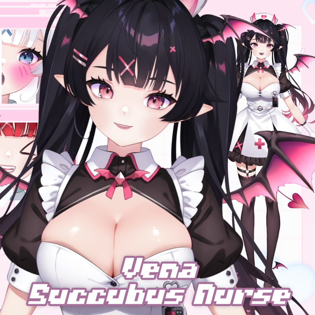 サキュバスナースVTuber「ヴィーナ」– 全身モデル・カスタマイズ可能