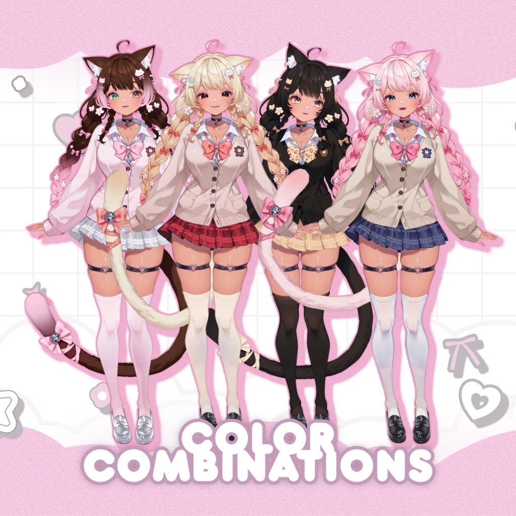 期間限定無料!ギャル系VTuber「ナナ」– フルボディ・カスタマイズ可能モデル