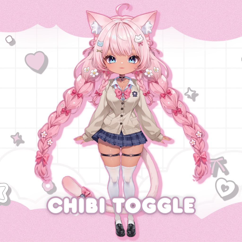 期間限定無料!ギャル系VTuber「ナナ」– フルボディ・カスタマイズ可能モデル