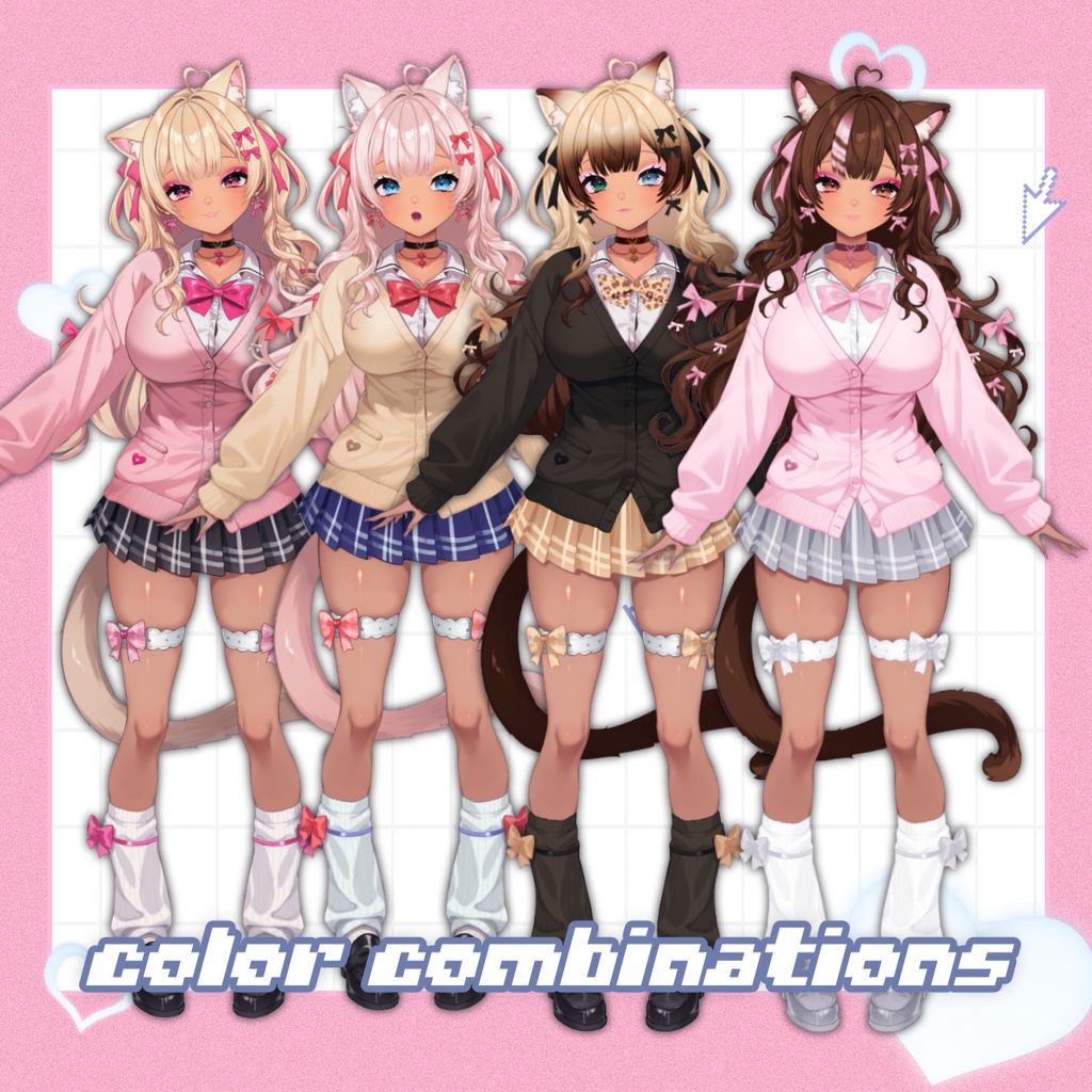 期間限定無料!ギャル系VTuber「リリ」– フルボディ・カスタマイズ可能モデル