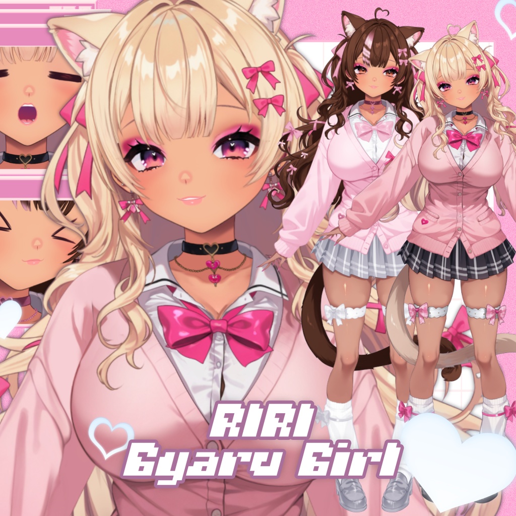 期間限定無料!ギャル系VTuber「リリ」– フルボディ・カスタマイズ可能モデル