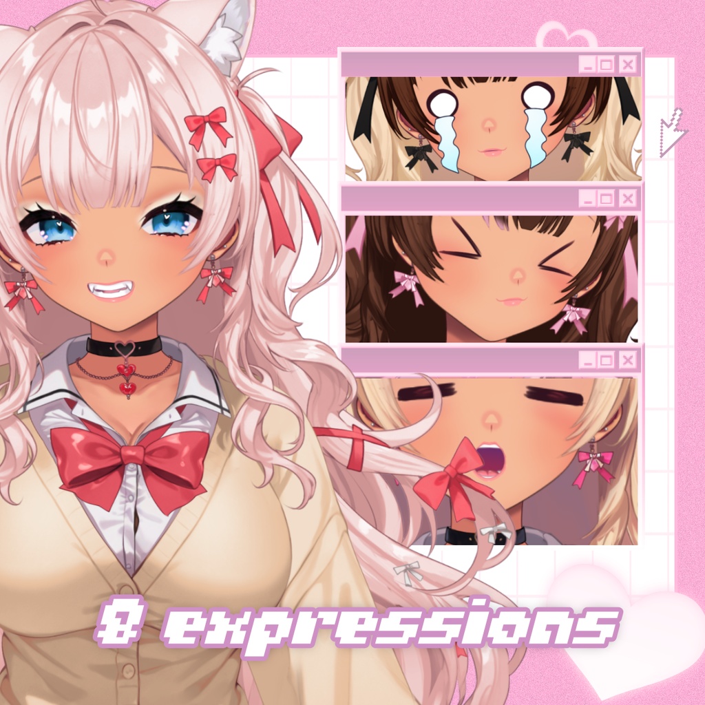 期間限定無料!ギャル系VTuber「リリ」– フルボディ・カスタマイズ可能モデル