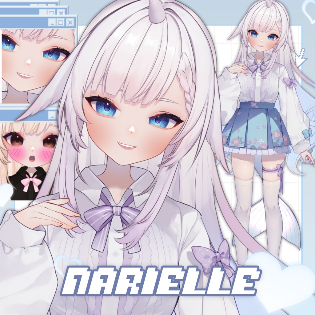 イッカク系VTuber「ナリエル」– フルボディモデル