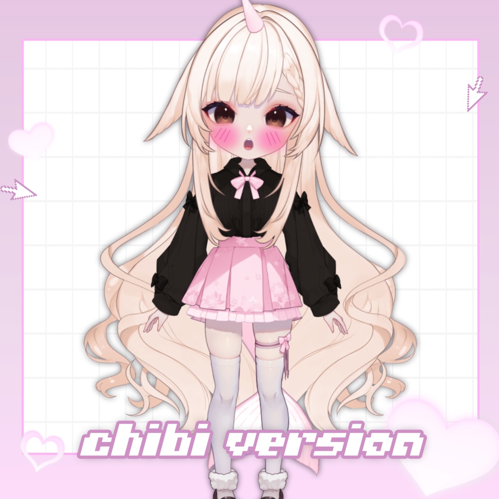 イッカク系VTuber「ナリエル」– フルボディモデル