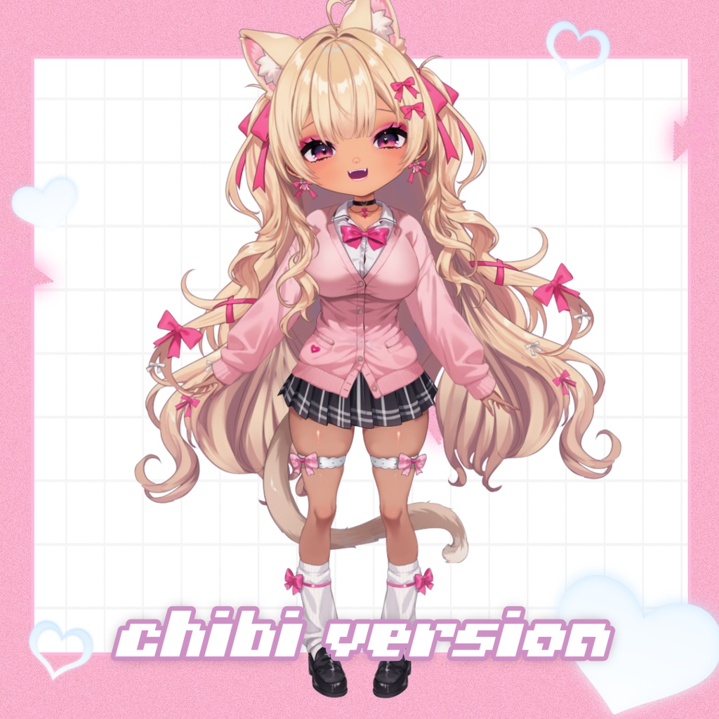 ギャル系VTuber「ナナ&リリ」– フルボディ・カスタマイズ可能モデルセット