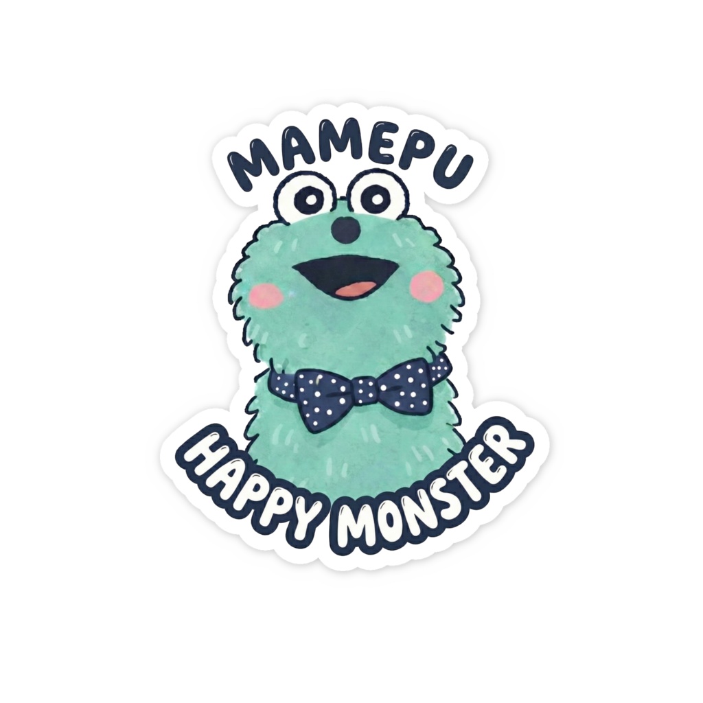 まめぷの限定スマホステッカー