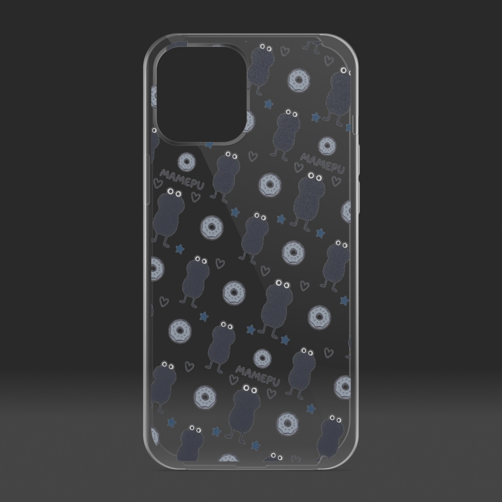 まめぷiPhoneクリアケース12Pro MAX