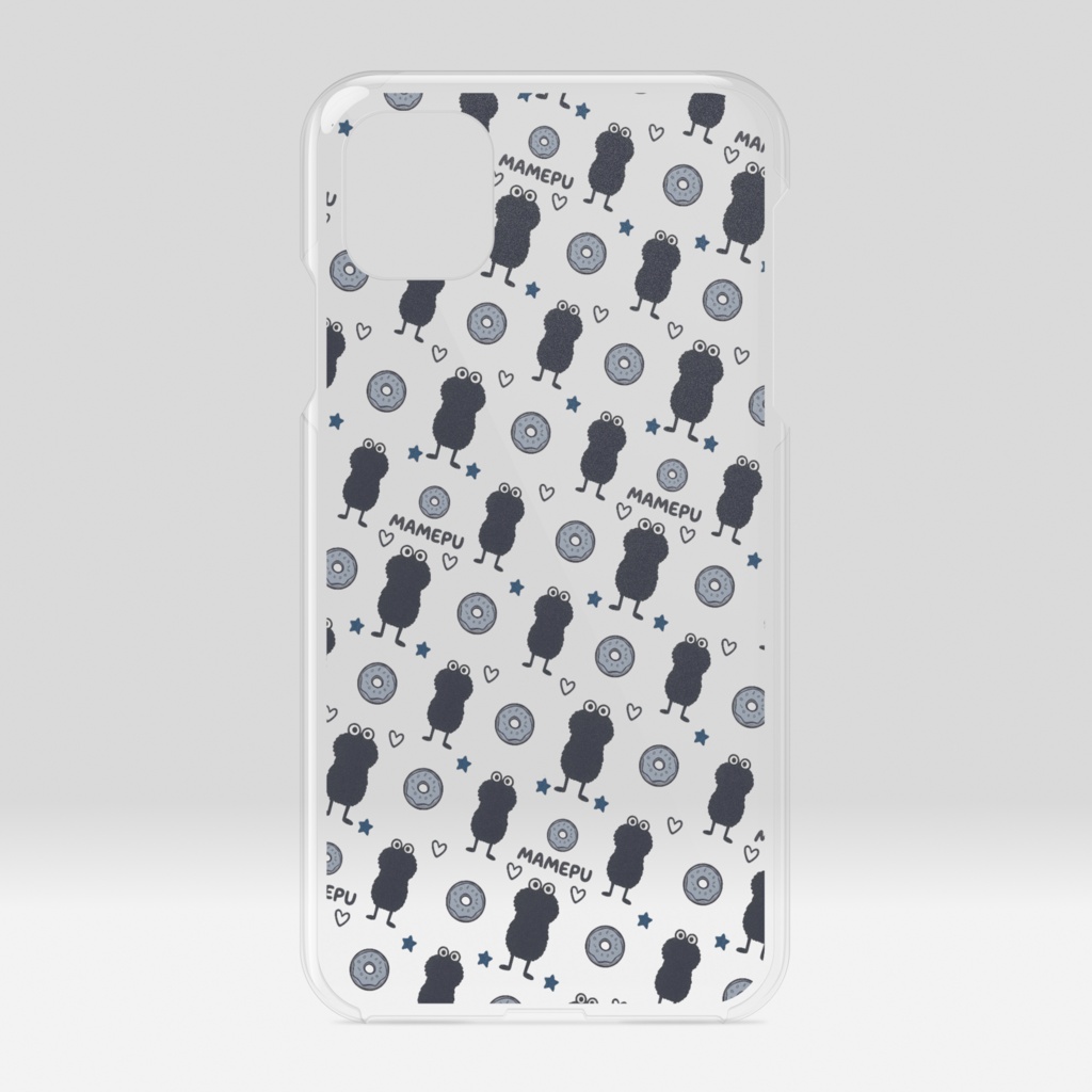 iPhone11まめぷクリアケース