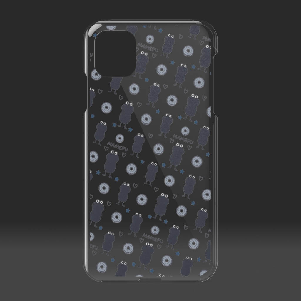 iPhone11まめぷクリアケース