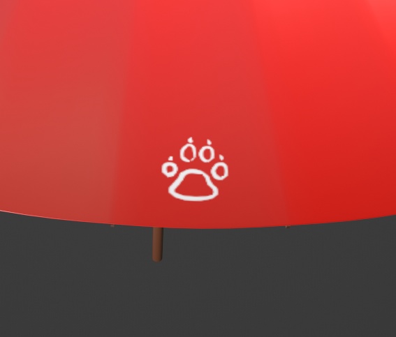 番傘 blenderリグ仕込み済み