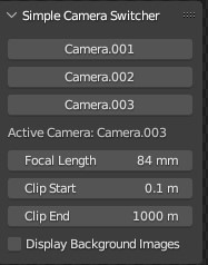 【blender addon】simple camera switcher