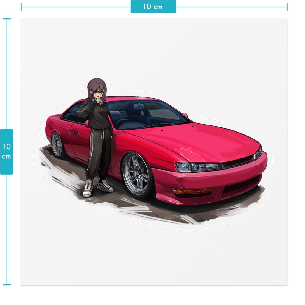 ドリフト初心者 ステッカー