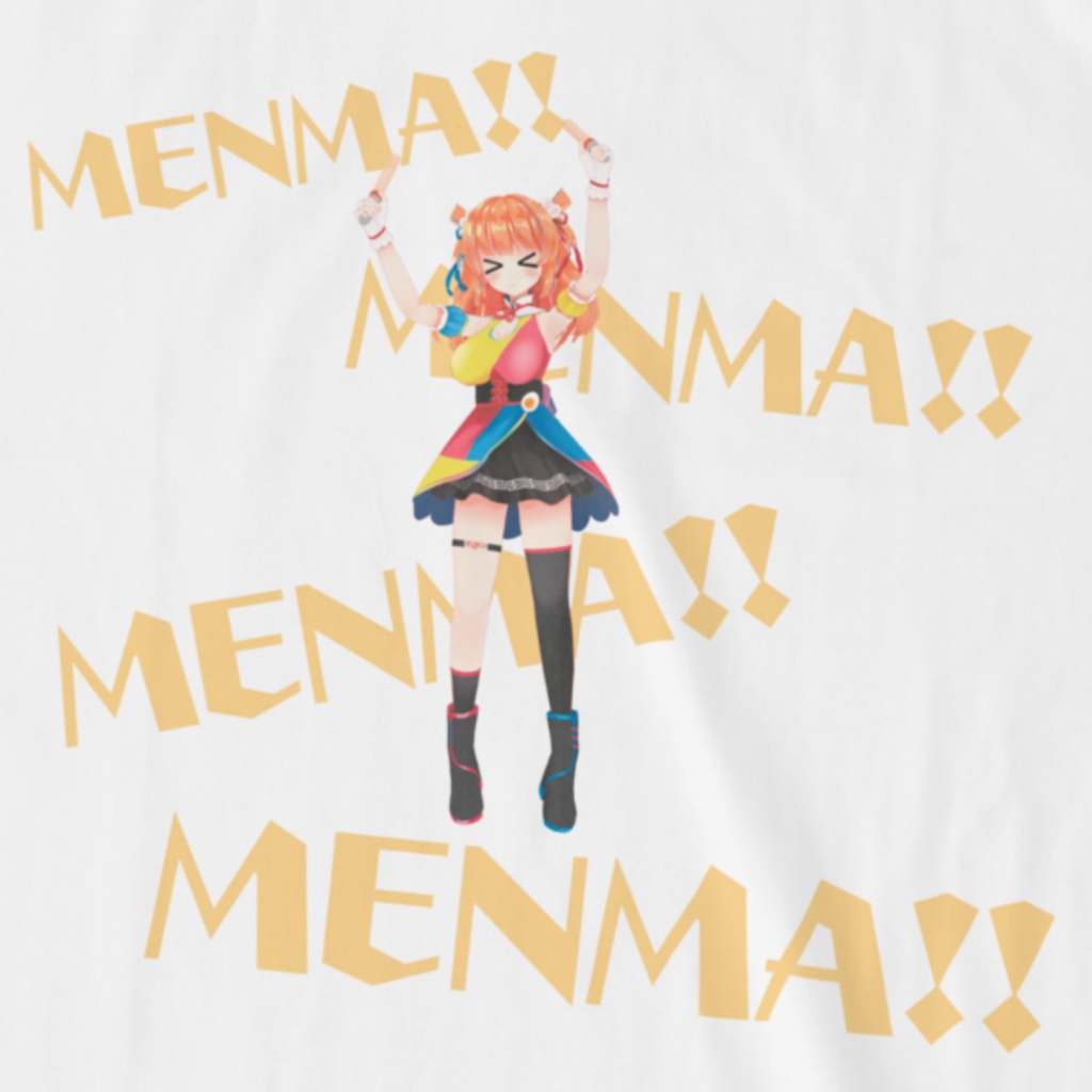 おうえんメンマちゃん!Tシャツ ホワイト