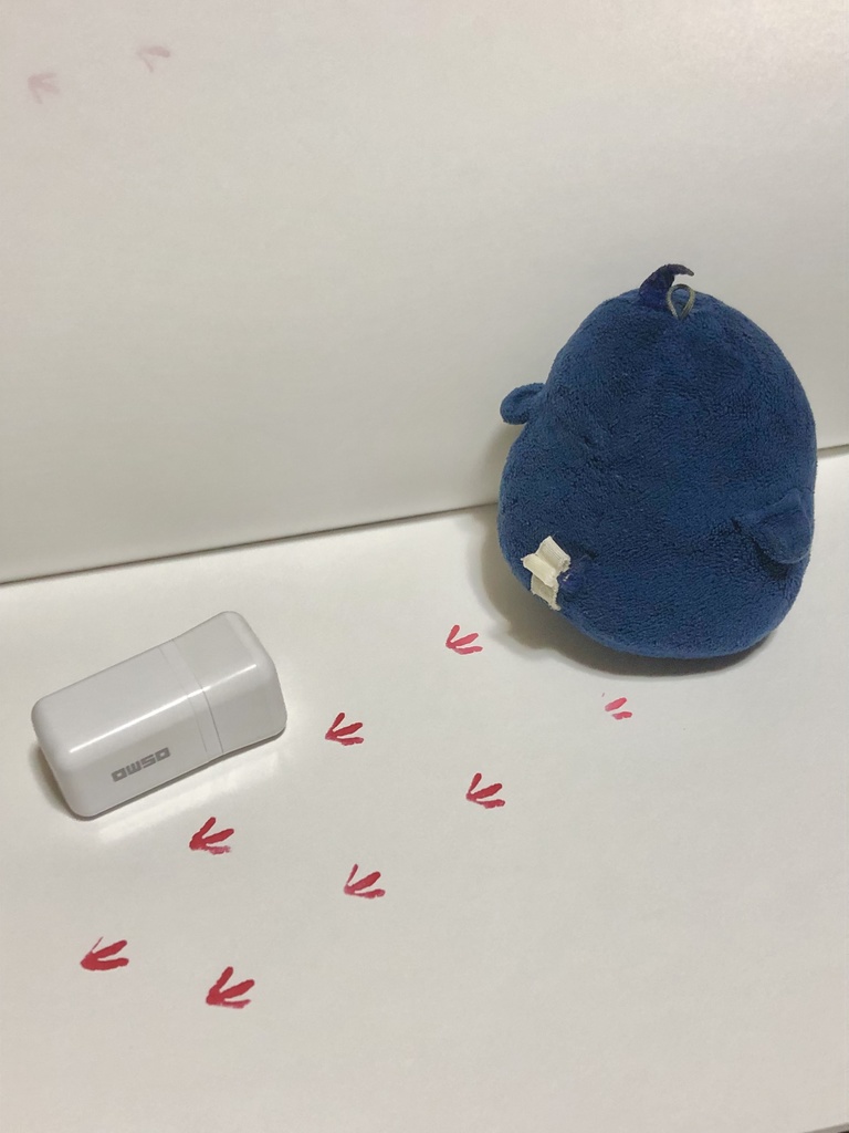 ちいさなあしあとスタンプ