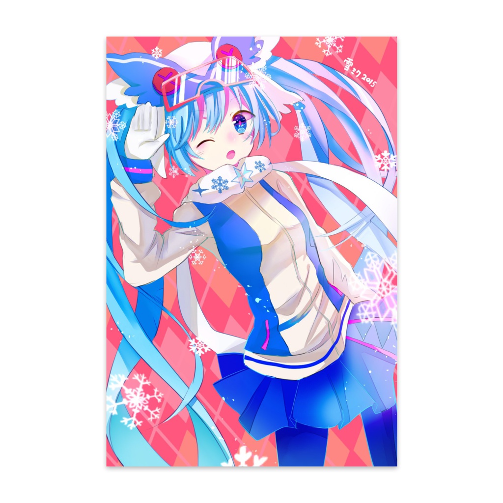 冬ミクポストカード