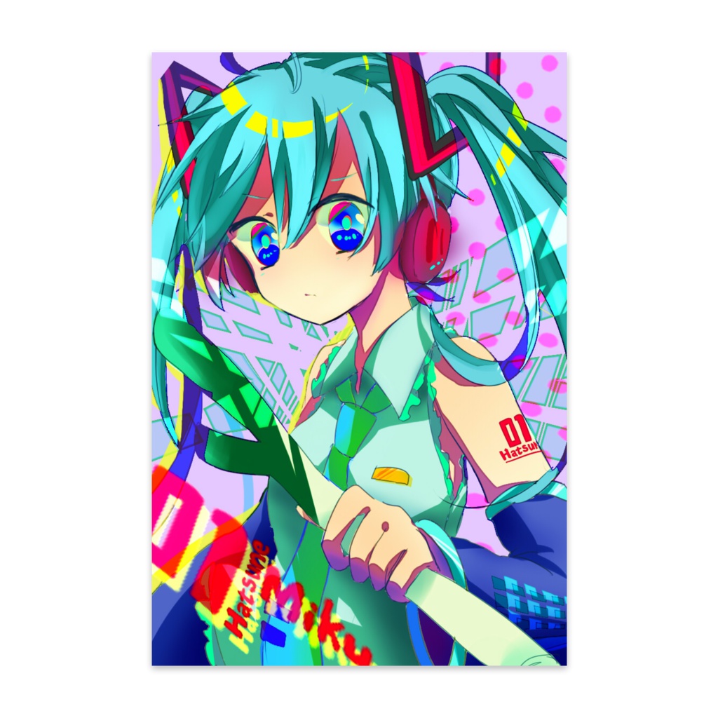 ポップミクポストカード