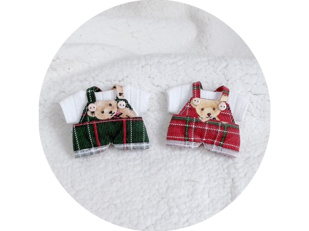 くまちゃんサロペットセット(クリスマスver.)