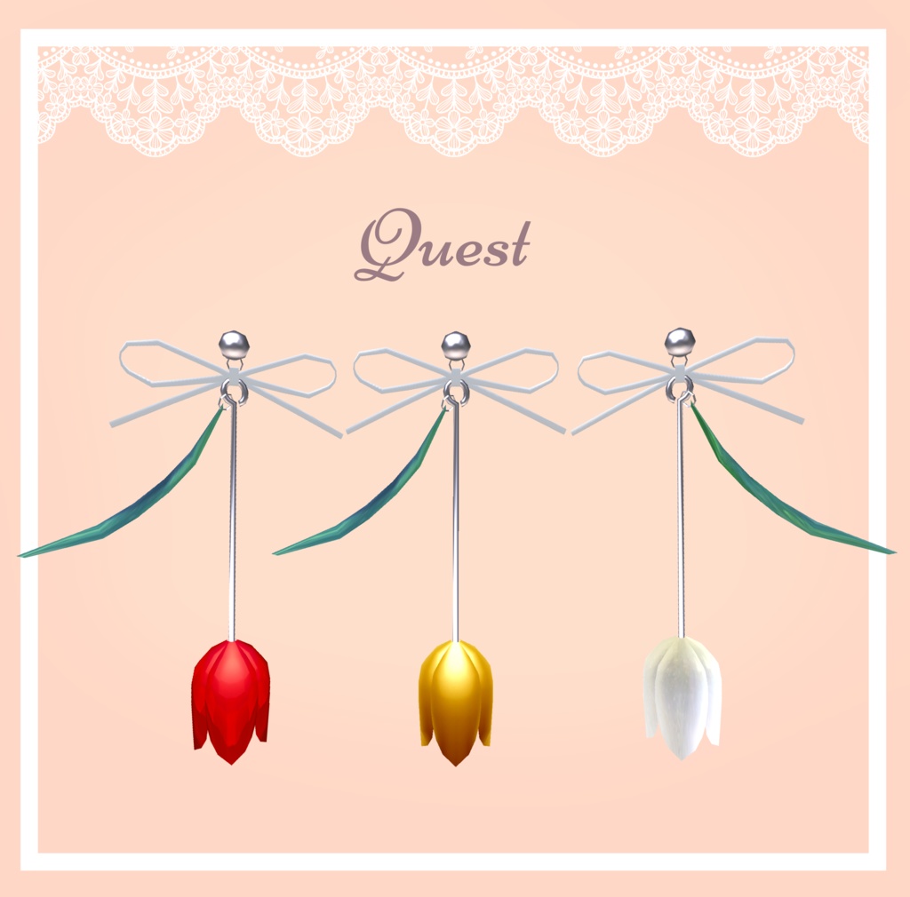 【FREE/無料】チューリップイヤリング🌷