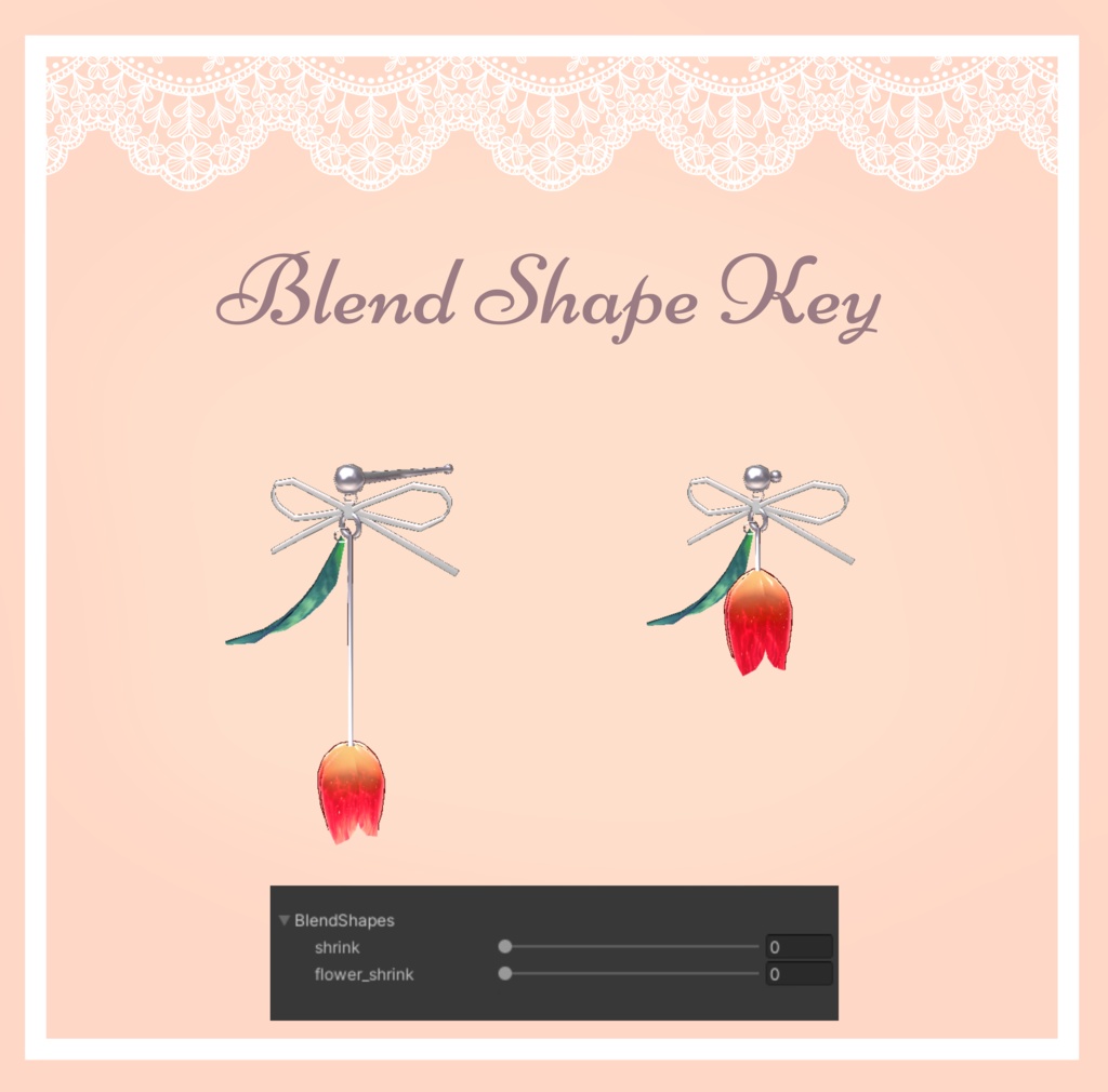 【FREE/無料】チューリップイヤリング🌷