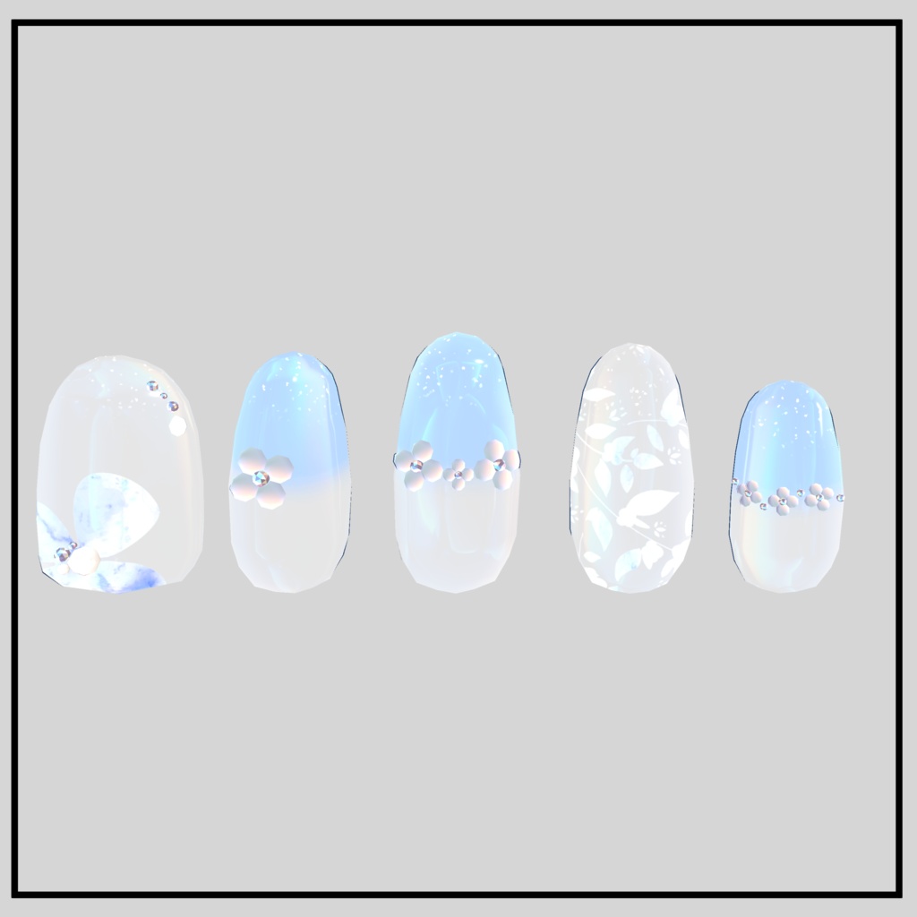 【アリスフィール対応】Simple Flower nail🌼✨