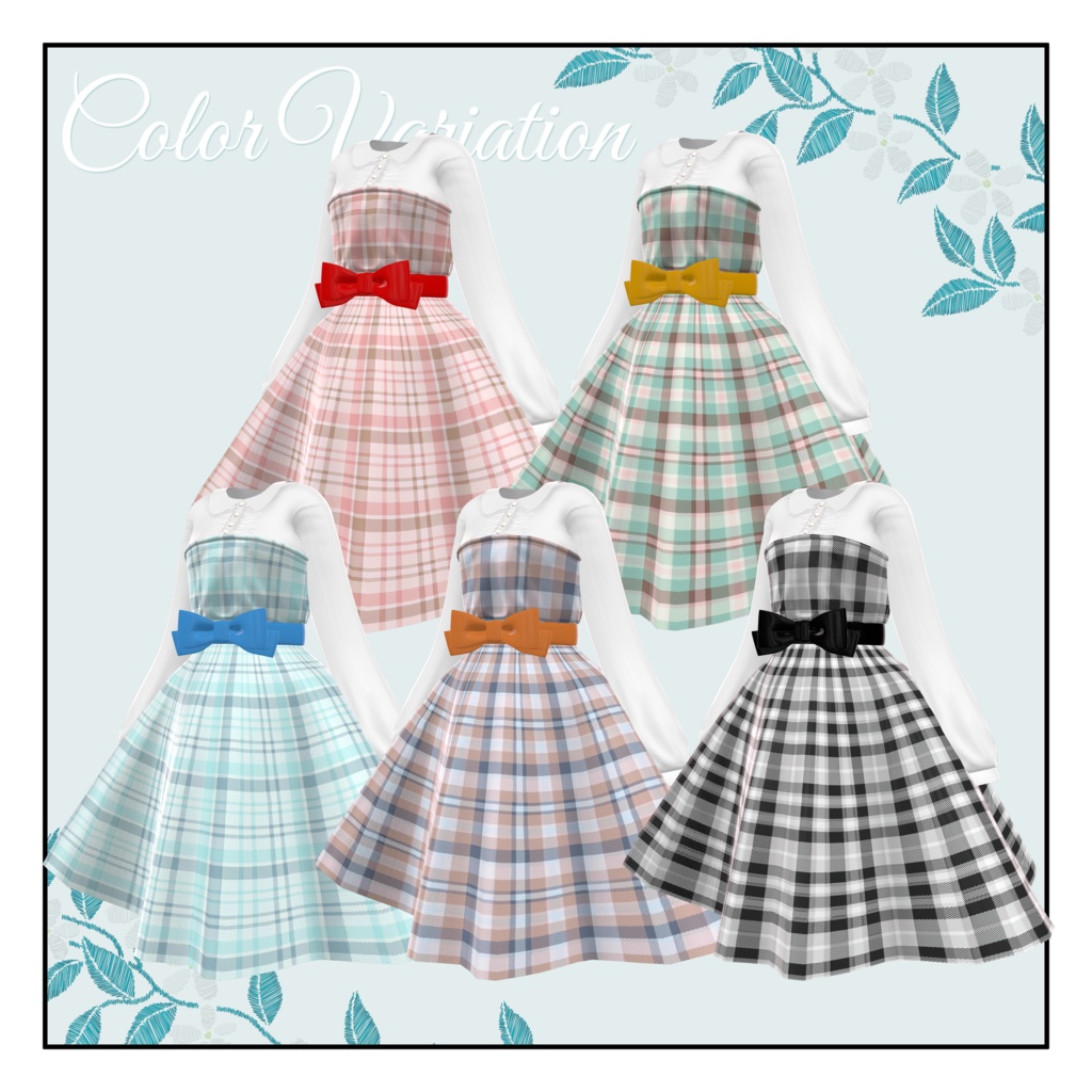 【アリスフィール対応】🍂 Check pattern Dress🍂