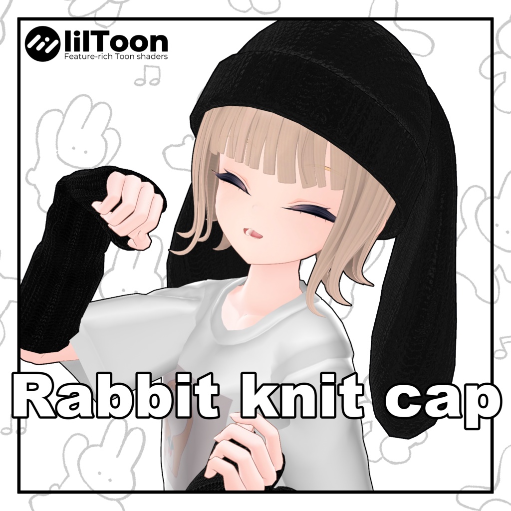 【フォロワー100人記念】Rabbit knit cap🐰