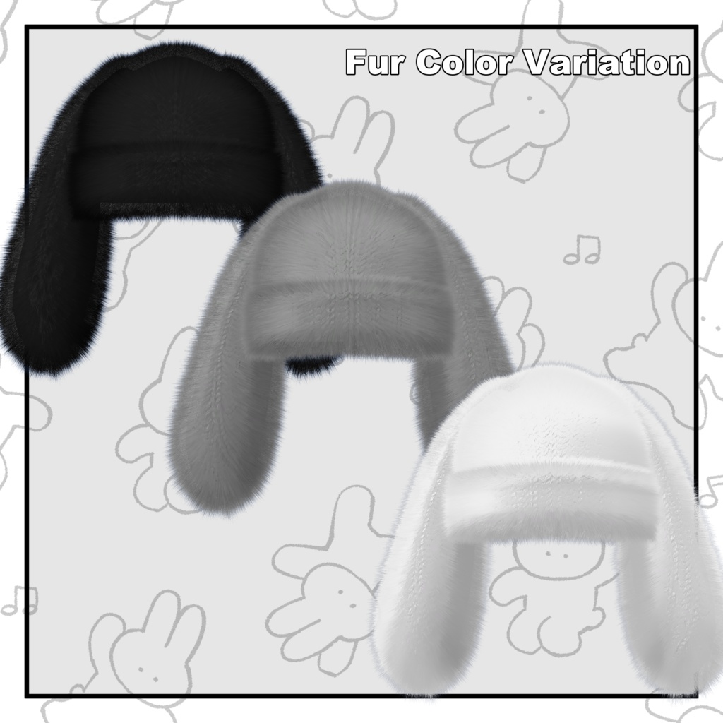 【フォロワー100人記念】Rabbit knit cap🐰