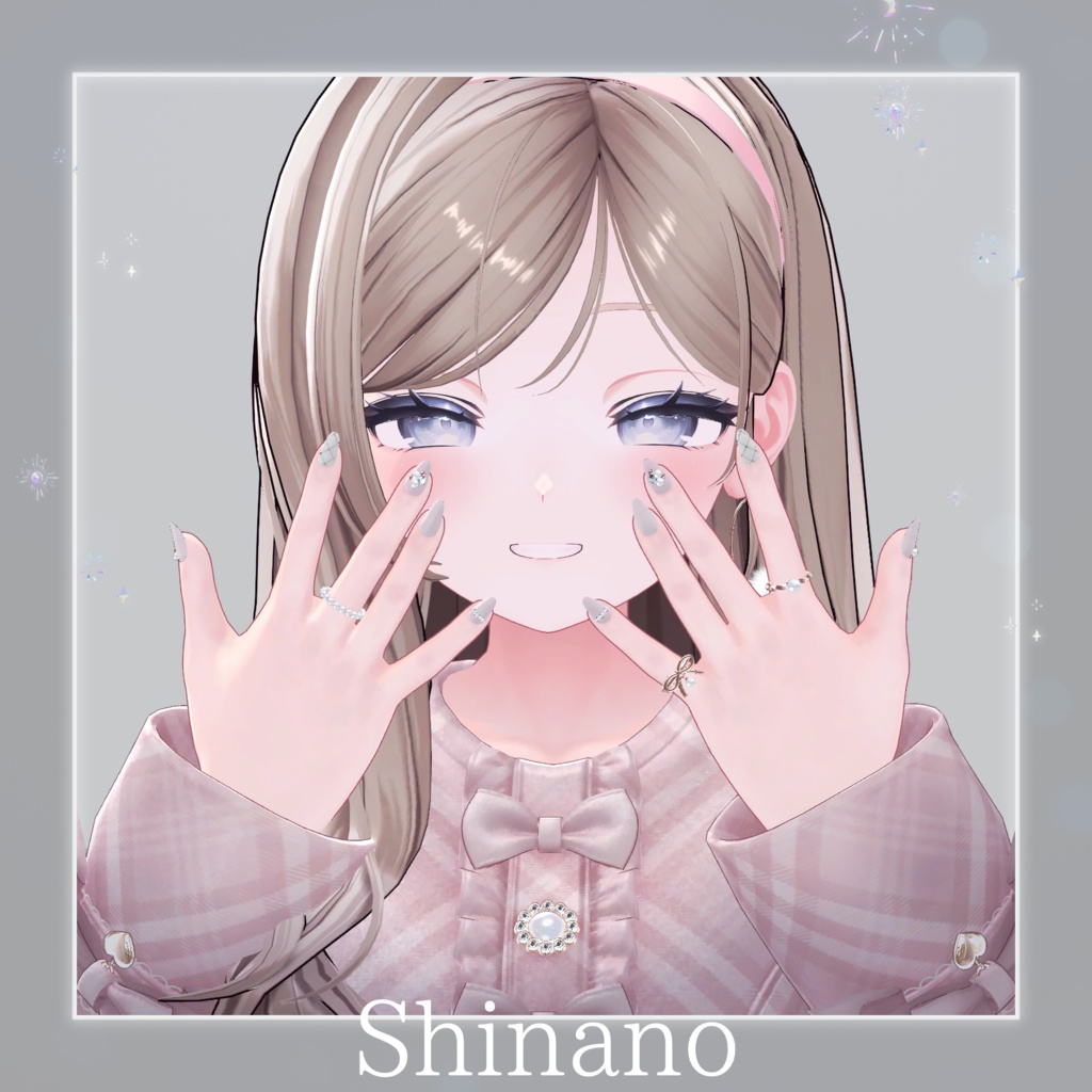 【3アバター対応】Tweed Nail🖤