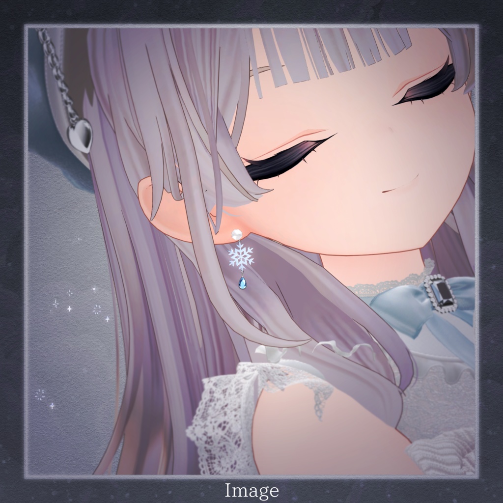 【FREE/無料】❄️Snowflake Earring❄️