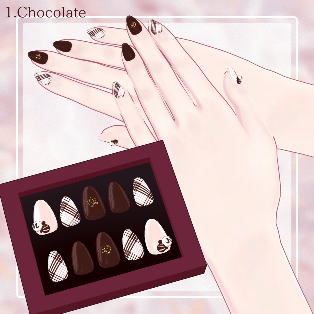 【3日間限定無料】Chocolate Nail 🍫【4アバター対応】