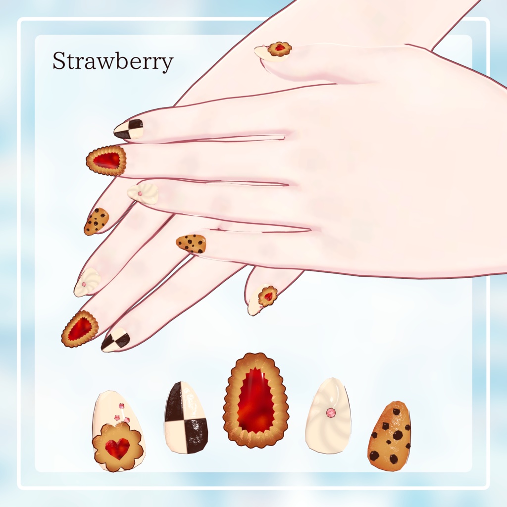 【発売記念SALE✨】Cookie Assort Nail🍪【4アバター対応】