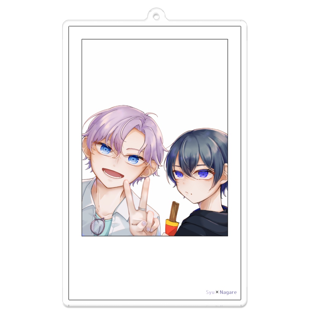 アクリルキーホルダー-🔑🌫️