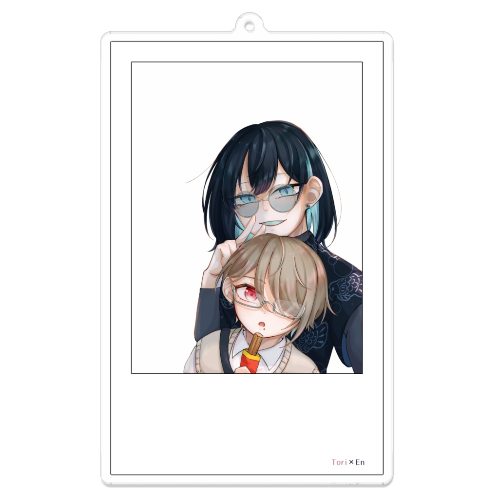 アクリルキーホルダー-🍑🐋