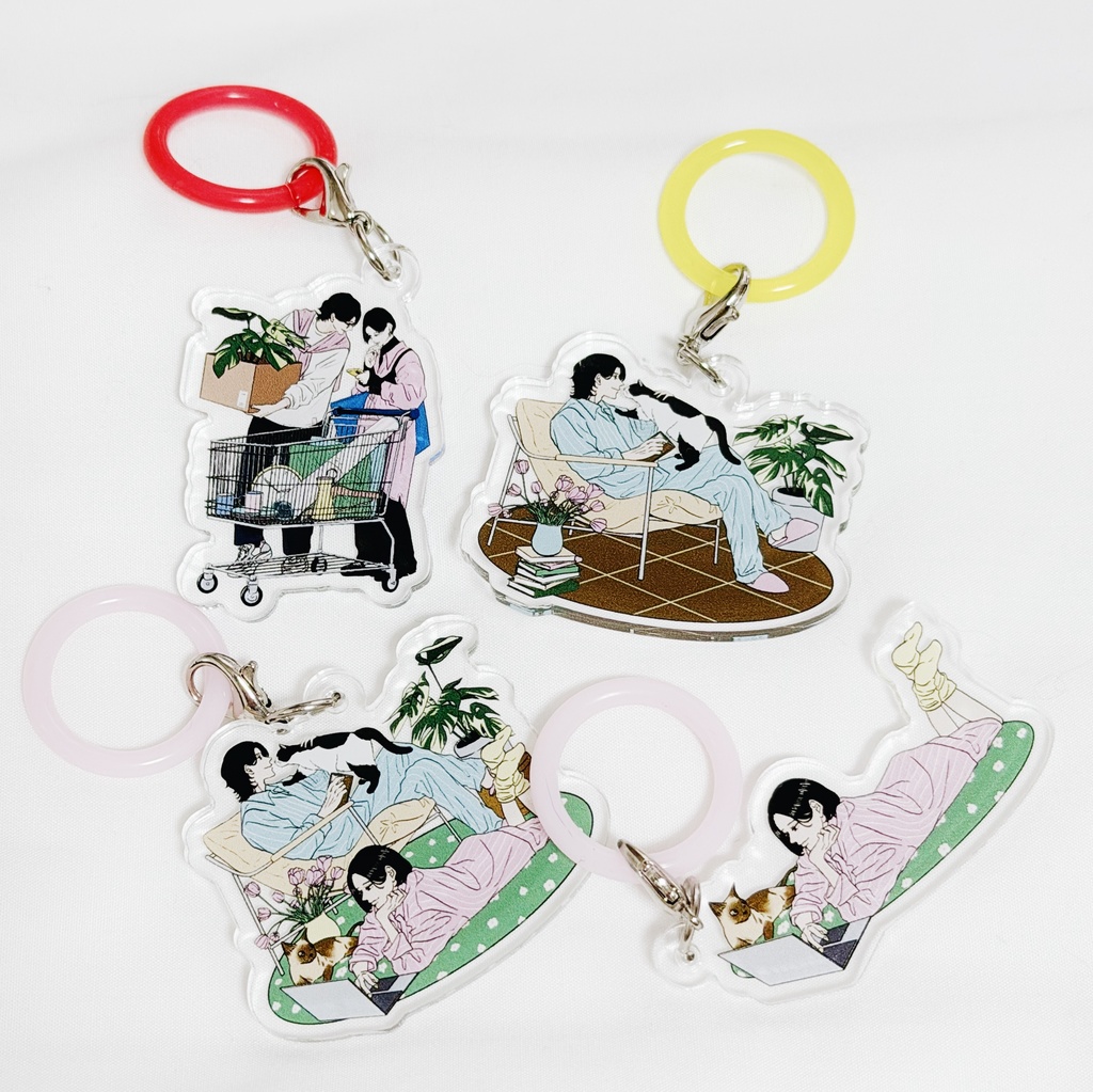 【ランダム】めじるしアクリルキーホルダー+ミニステッカー付き