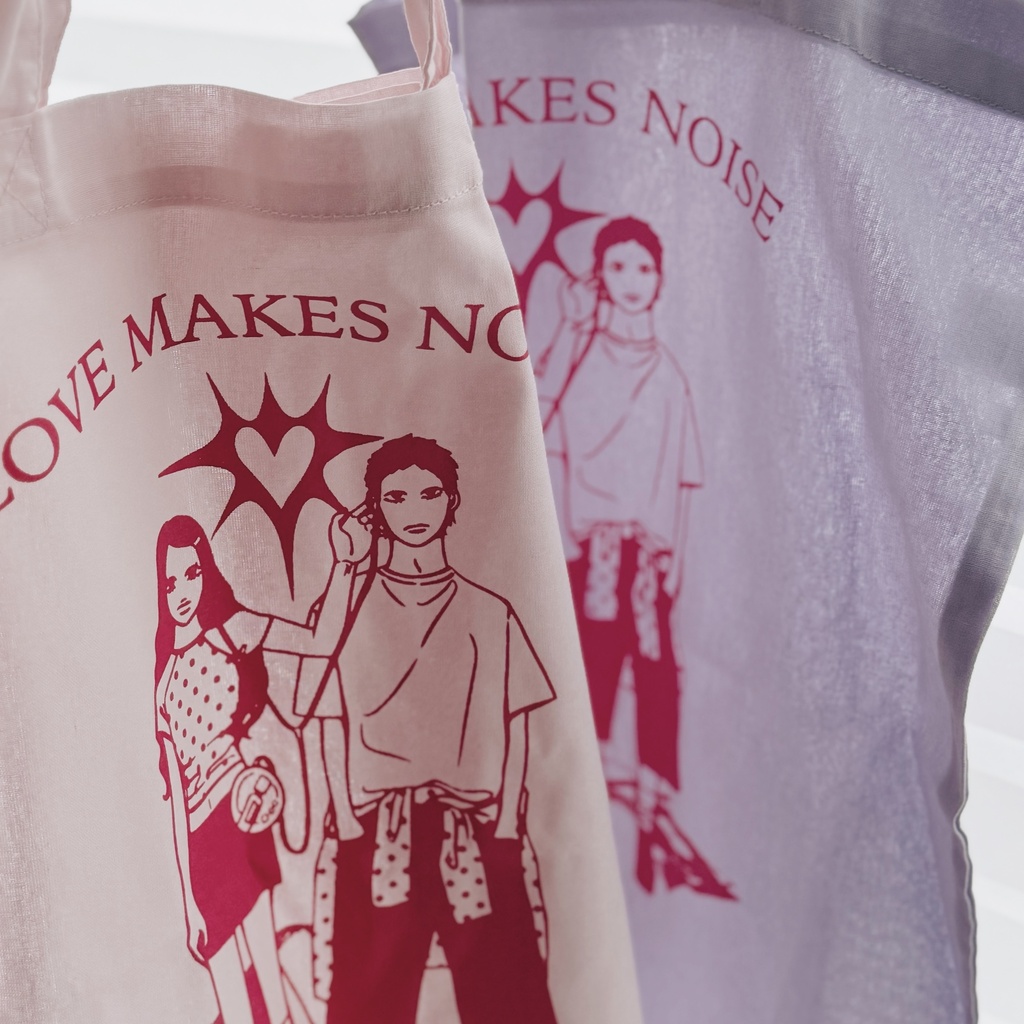 【Let’s Dig!展】LOVE MAKES NOISE トートバッグ