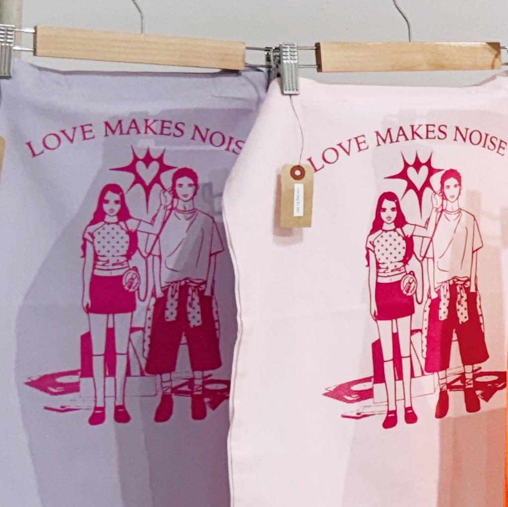 【Let’s Dig!展】LOVE MAKES NOISE トートバッグ