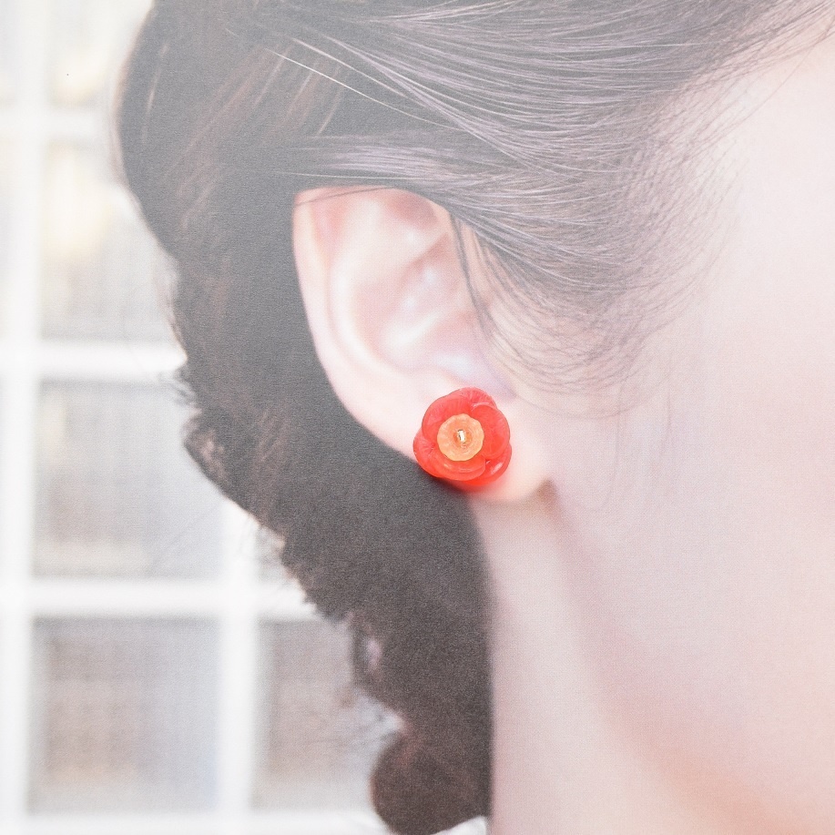 A3! 冬組イメージフラワー ピアス/イヤリング