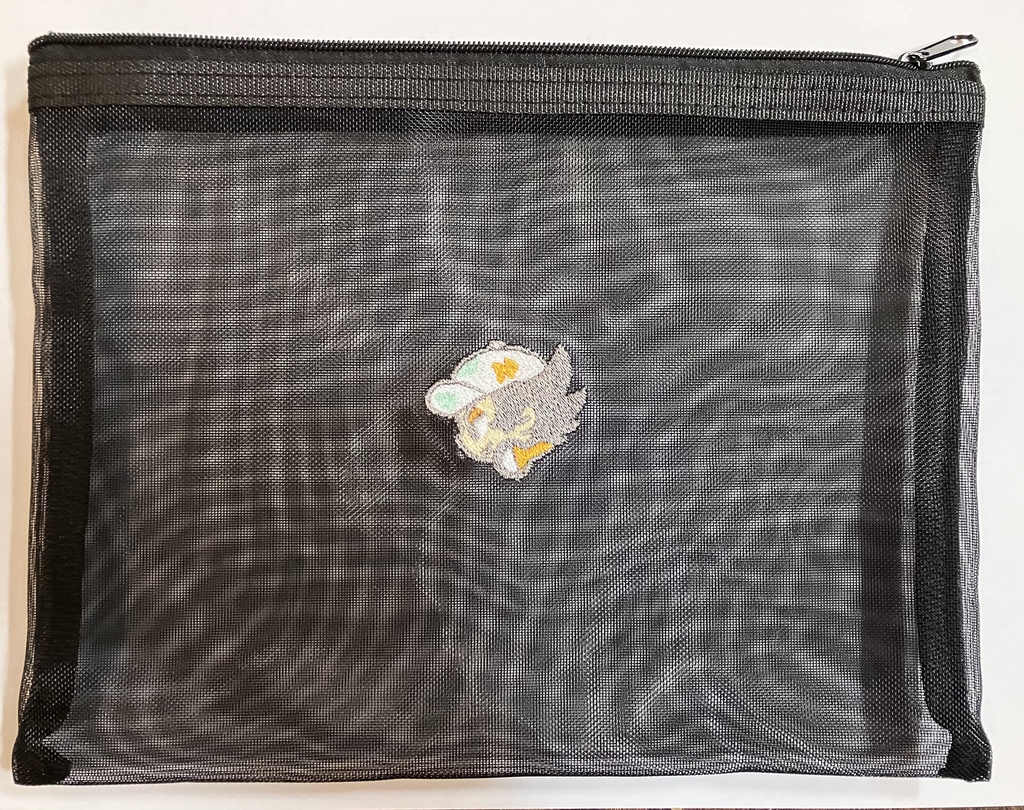 メッシュ刺繍ポーチ