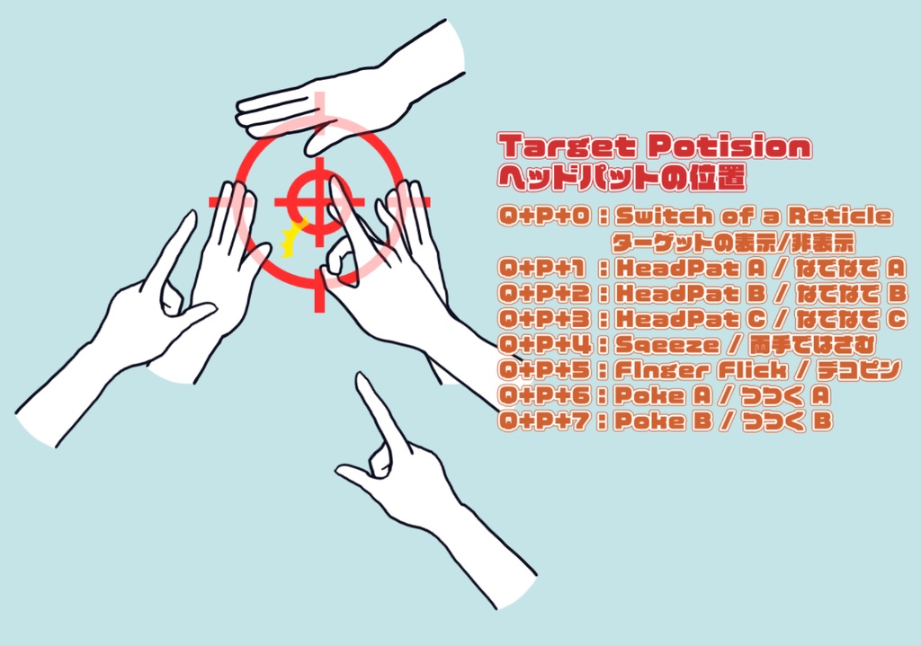 LIVE2D ハンド素材集(なでなで等)|VTubeStudio・Twitchなど