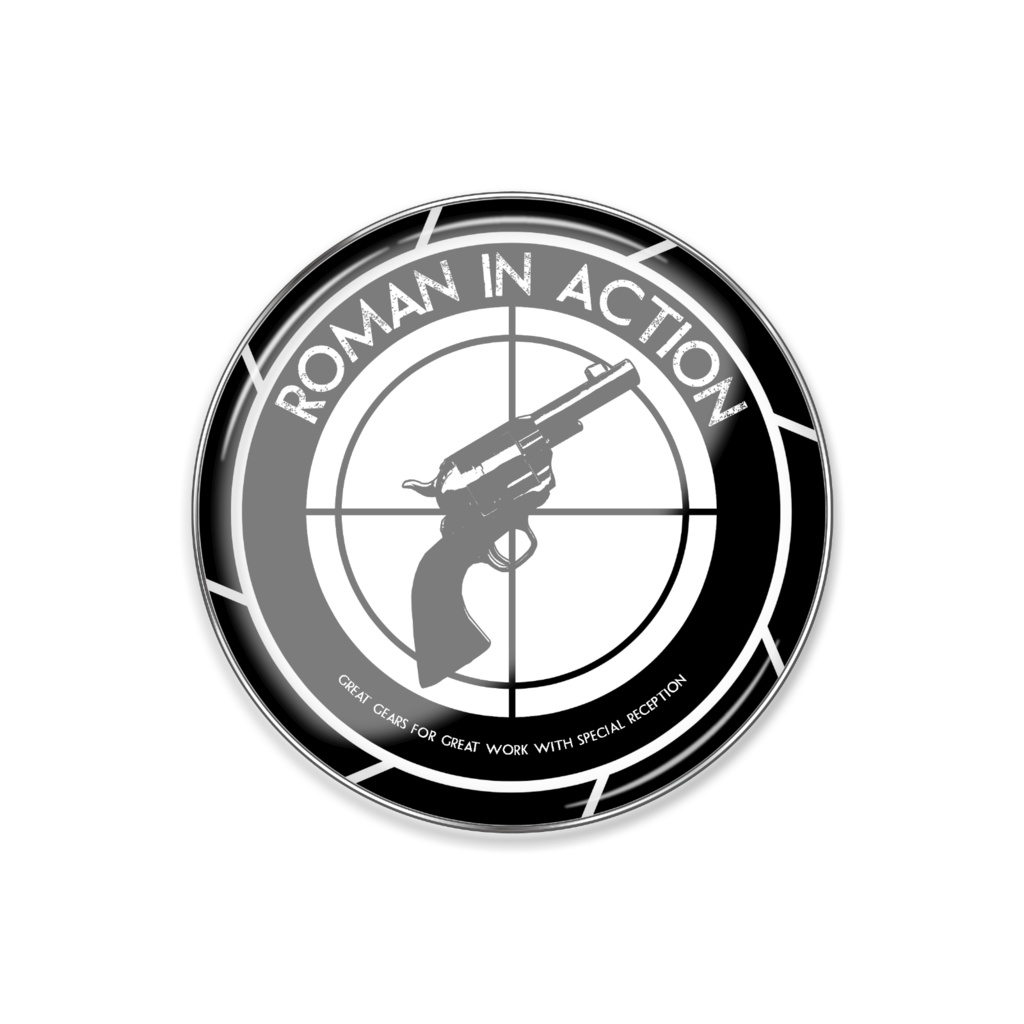 Roman IN ACTION ロゴピンバッジ