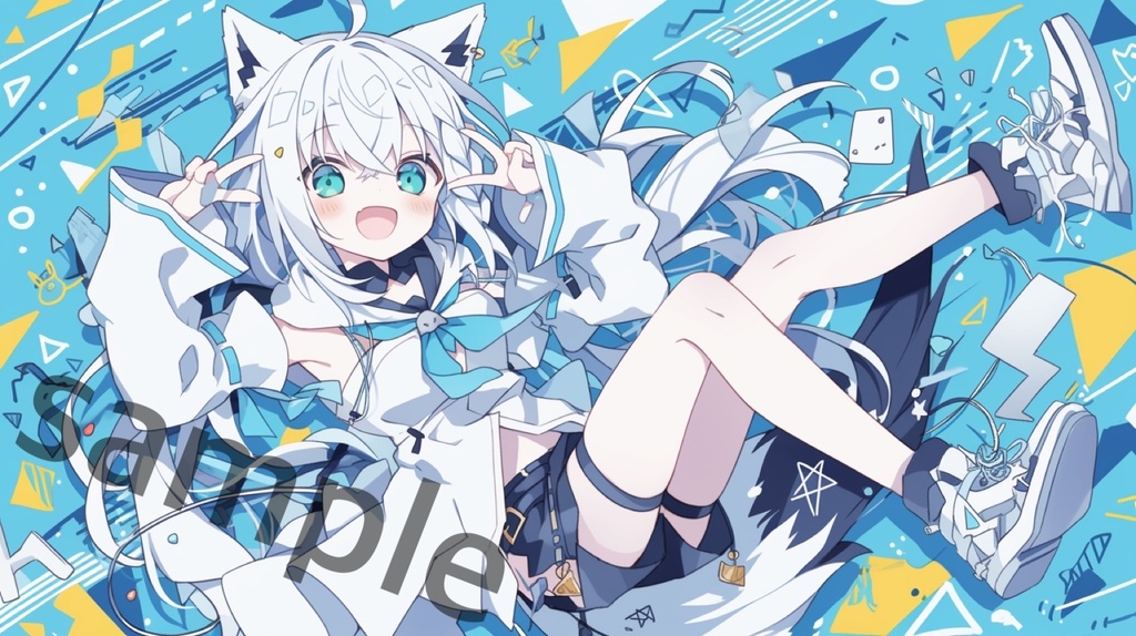 (非公式) 白上フブキ プレイマット