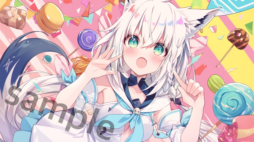 (非公式) 白上フブキ プレイマット