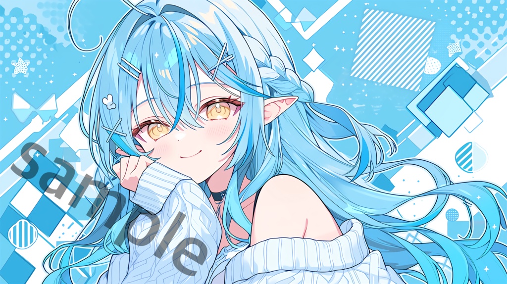 (非公式) 雪花ラミィ プレイマット