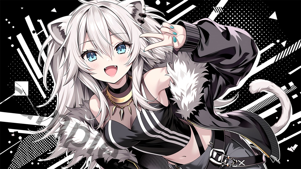 (非公式) 獅白ぼたん プレイマット