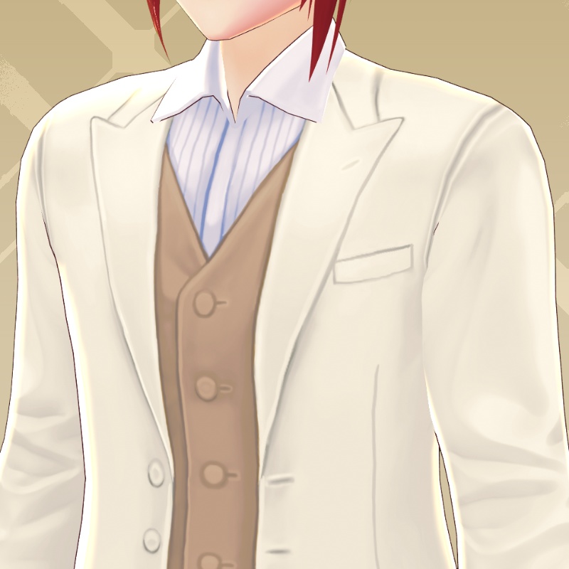 ショートフロックコート3色 Short frock coat【 #VRoid カスタムアイテム】